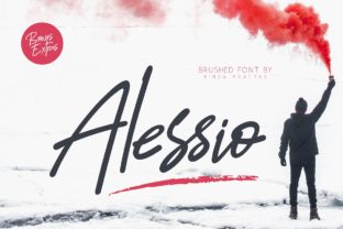 Alessio: A Bold Script Font for Editorial Design