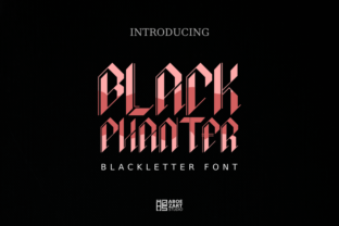 Black Phanter: A Bold Blackletter Font for Editorial Design