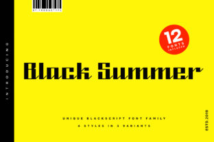 Black Summer Family: A Bold Font for Powerful Branding