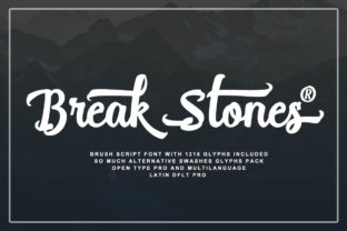 Break Stones: A Playful Script Font for Bold Branding