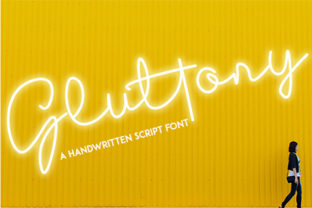 Gluttony: A Script Handwritten Font That Elevates Your Design Projects