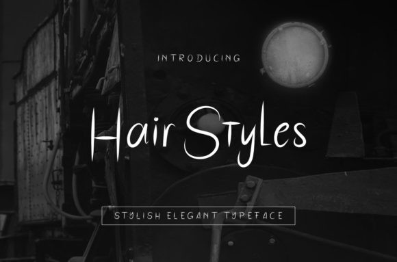 Hair Styles: A Raw Sans Serif Font for Bold Editorial Design
