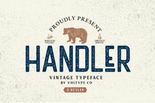 Handler: A Vintage-Inspired Sans Serif Font for Powerful Branding