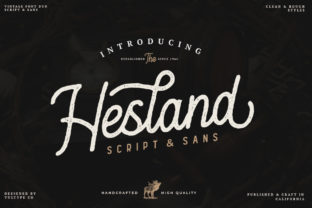 Hesland: A Vintage-Inspired Script Handwritten Font for Web Designers