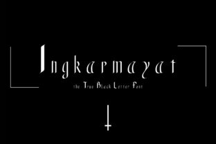 Ingkarmayat: A Bold Blackletter Font for Horror and Design