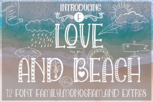 Love and Beach: A Script Handwritten Font for Creative Product Design