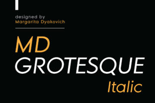 MD Grotesque Italic: A Versatile Sans Serif Font for Branding Success