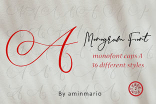 Monogram a Monofont Caps a: A Script Handwritten Font for Campaign Creativity