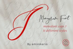 Monogram J Monofont Caps J for Creative Branding and Design Projects