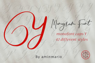 Monogram Y Monofont Caps Y for Branding That Speaks Volumes