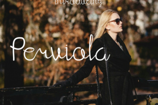 Perviola: A Script Handwritten Font for Digital Branding and Web Design