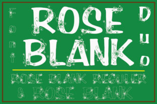 Rose Blank: A Decorative Font for Elegant Branding and Design