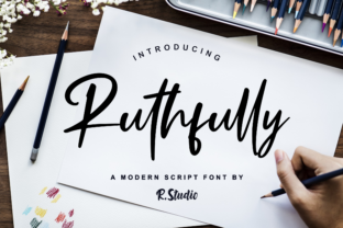 Ruthfully: A Modern Handwritten Font for Editorial Design