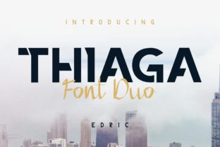 Thiaga Duo: A Bold Sans Serif Font for Modern Design