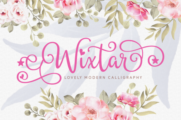 Wixtar: A Script Handwritten Font for Editorial Magic