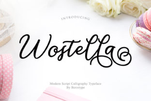 Wostella Script: A Handwritten Font for Editorial Design and Branding